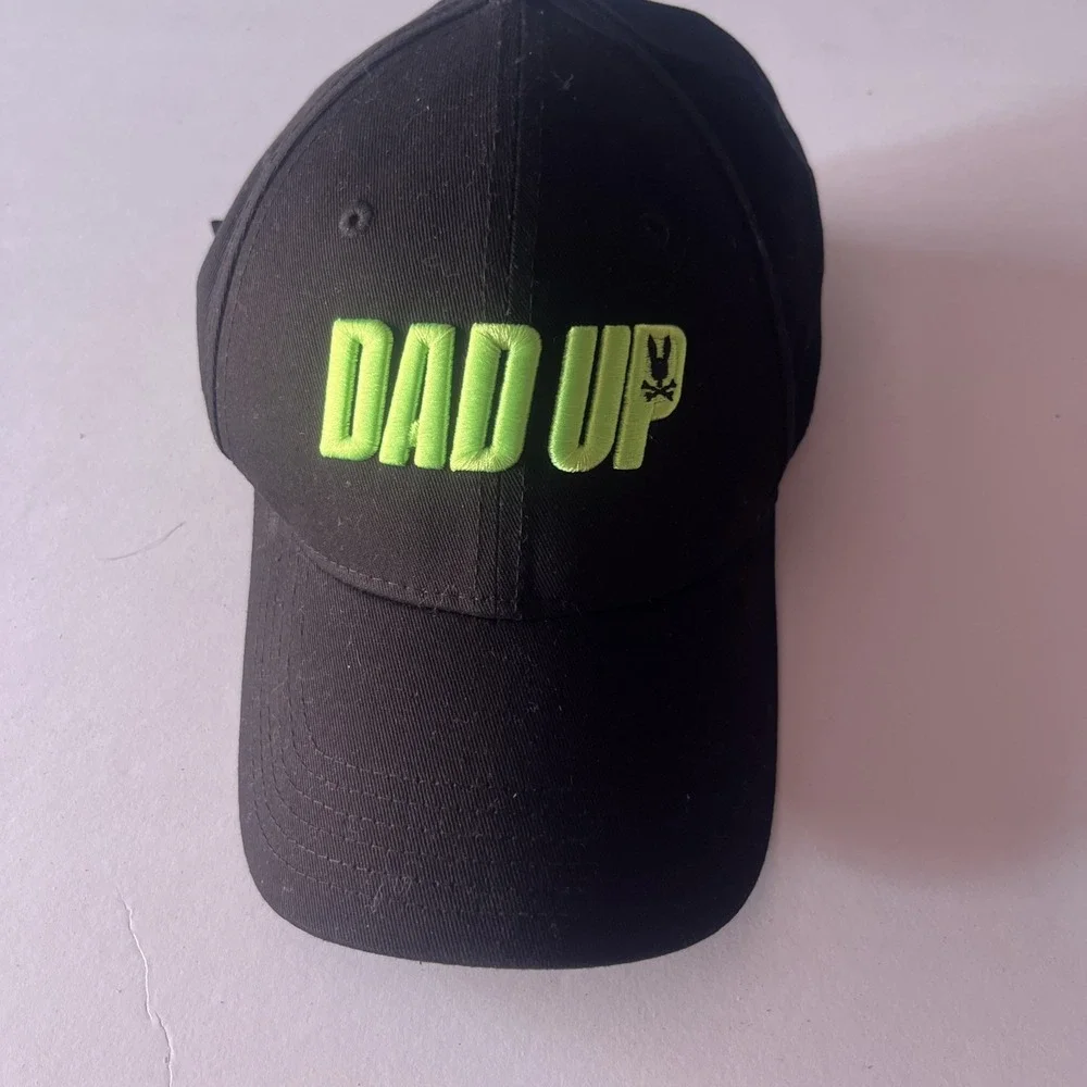 Psycho Bunny Dad Up Strapback Cap Hat Adult  Neon Green Black